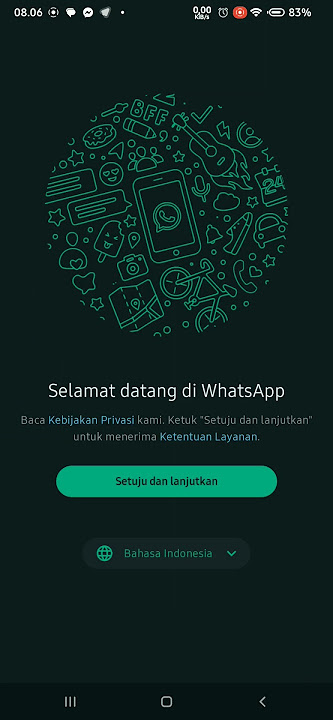 Cara login akun WhatsApp di smartphone lain dengan scan barcode.