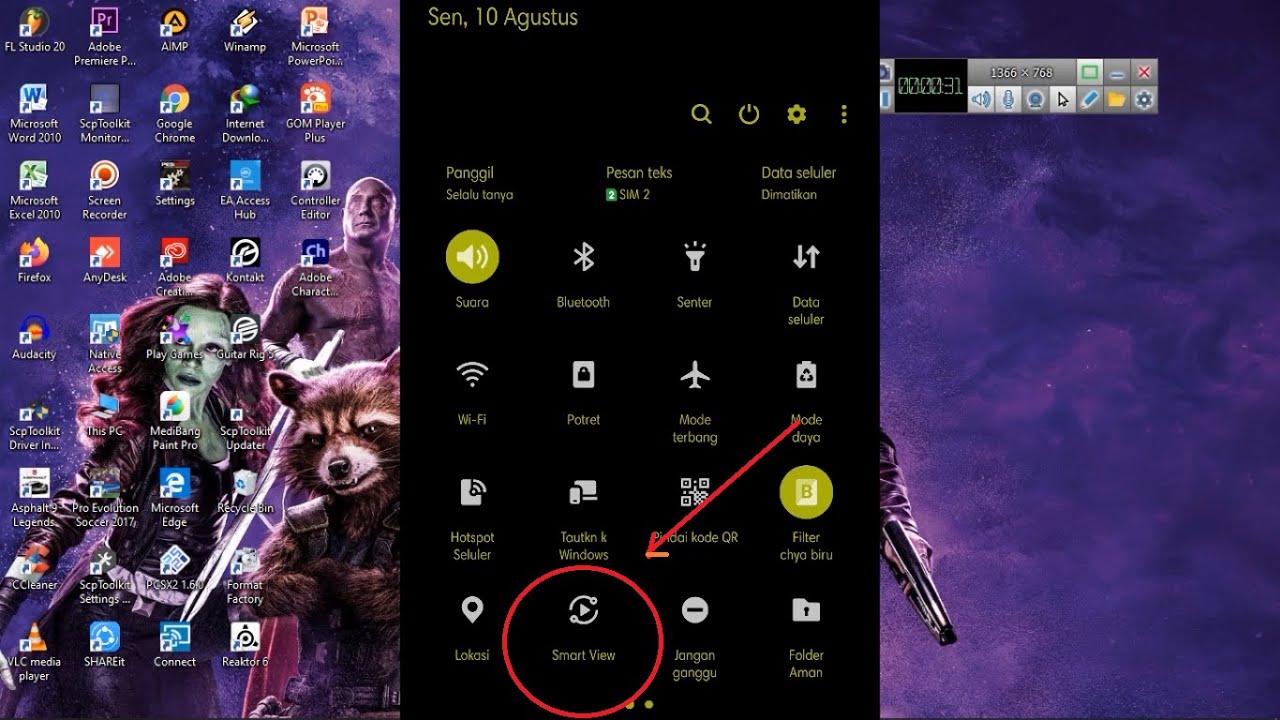 Smartview Tutorial Tutorial Aktifkan Fitur Smartview di Hp Samsung - YouTube
