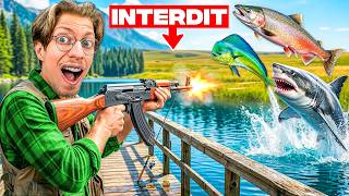 J'ai Tenté de Pêcher des Poissons avec une AK-47 ! (Fish Hunter) screenshot 3