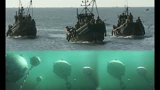 【Full Movie】Japanese warships pursue our troops, a master plants mines in the sea to blow them up.