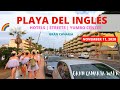 Gran Canaria Playa del Ingles Hotels, Streets & Yumbo Center 🍒  November 11, 2020 Maspalomas ❗️❗️❗️