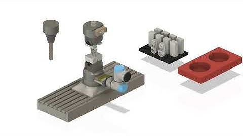 Full six sided CNC machining with modular Robot gripper system