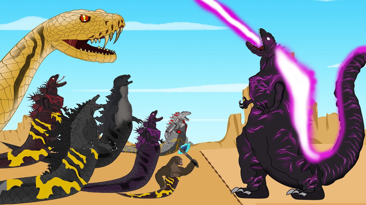 IF Evolution of SHIN GODZILLA MINUS ONE vs Evolution of PYTHON GODZILLA ...