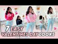 7 EASY VALENTINES DAY LOOKS! | Affordable Fashion