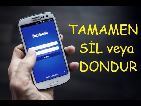 Video: Android Uygulamam 2019'da Facebook hesabımı nasıl silerim?