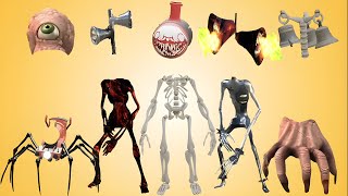 WRONG HEADS HOUSE HEAD, SIREN HEAD LAVA, SIREN HEAD EYEBALL, TREVOR HUNDERSON,SIREN HEAD FLAME TOWER