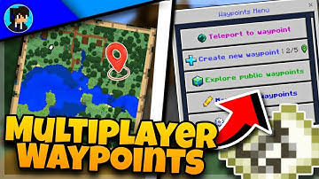 Minecraft MULTIPLAYER WAYPOINT Addon Teleport Anywhere With Friends!