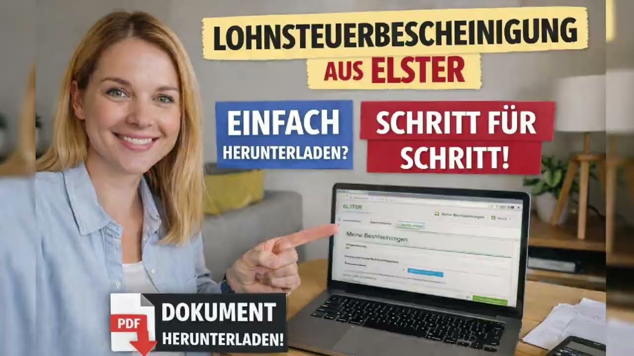 Lohnsteuerbescheinigung aus ELSTER herunterladen | Schritt-für-Schritt Anleitung