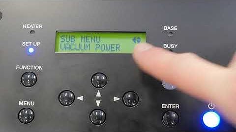 How to adjust your vacuum setting  || Roland