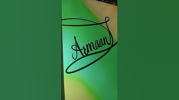 ARMAAN name signature on procreate comment your names #trending #calligraphy #art #uniquenames