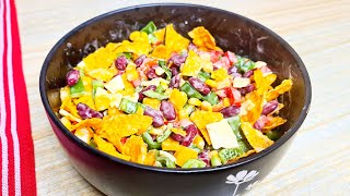 طريقه عمل سلطه الناتشوز و الفاصوليا الحمراء بالدوريتوس #Doritos