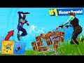 Using *ONLY* SHOPPING CART TO WIN Fortnite Battle Royale