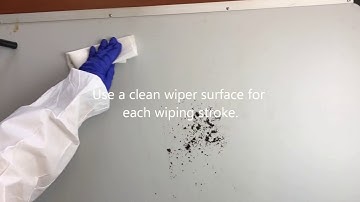 Wiping Cleanroom Surfaces - Proper Wiping Technique