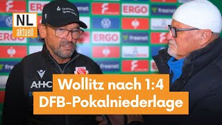 FC Energie Cottbus | Pele Wollitz nach der 1:4 DFB-Pokalniederlage gegen RB Leipzig