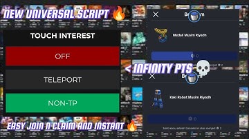 [NEW UNIVERSAL SCRIPT] UNIVERSAL GAME AUTO TOUCH ALL EASY INSTANT INFINITY PTS