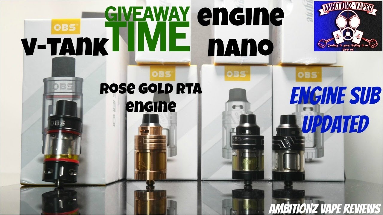 OBS Engine Sub Tank {Nano RTA} {V-Tank} [Updated Version] Review/Build/Giveaway(closed)
