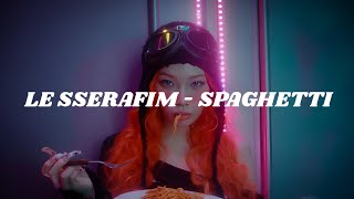 LE SSERAFIM - (Feat. J-Hope of BTS) - SPAGHETTI (Easy lyrics)