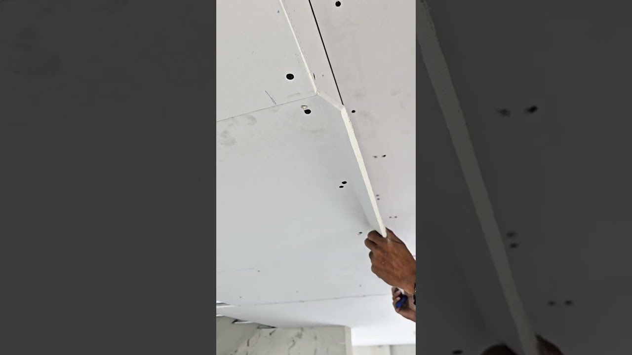 ตัดแผ่นที่เลยท้อง Step ออก​💯💯💯 #ช่างฝ้า