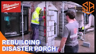 DODGY PORCH RE BUILD..SLAB AND BLOCK WALLS