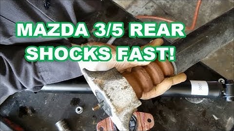 How to replace 2004-13 Mazda 3 / 5 REAR SHOCKS and MOUNTS       FAST!