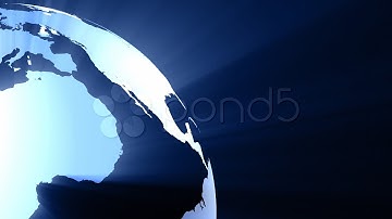 Shining world globe,seamless loop. Stock Footage