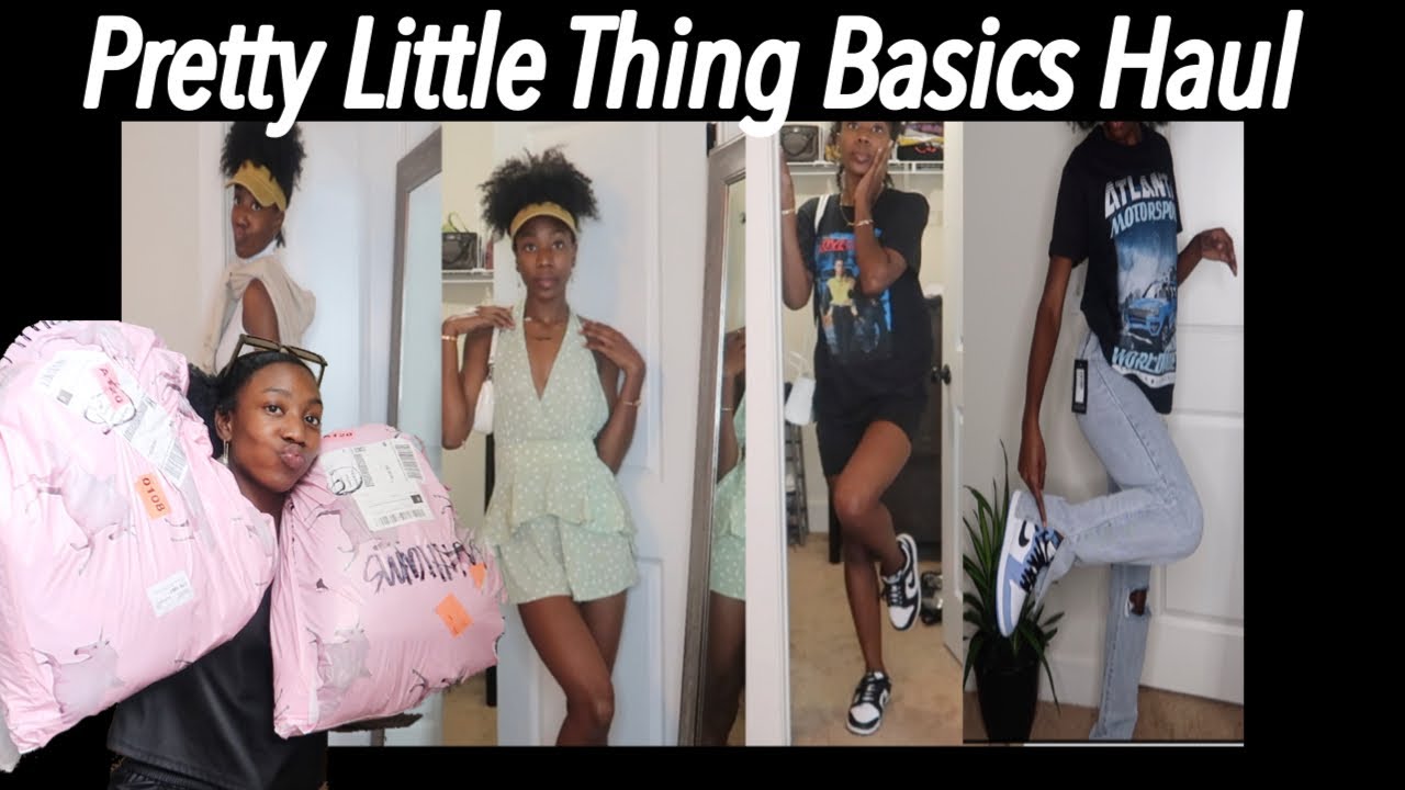 PRETTYLITTLETHING College Basics Try On Haul| Everyday Essentials
