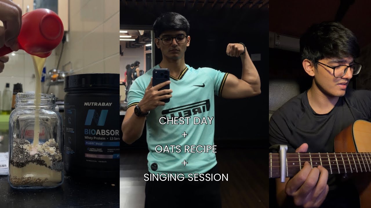 High Protein Oats Recipe + Chest Day + singing session