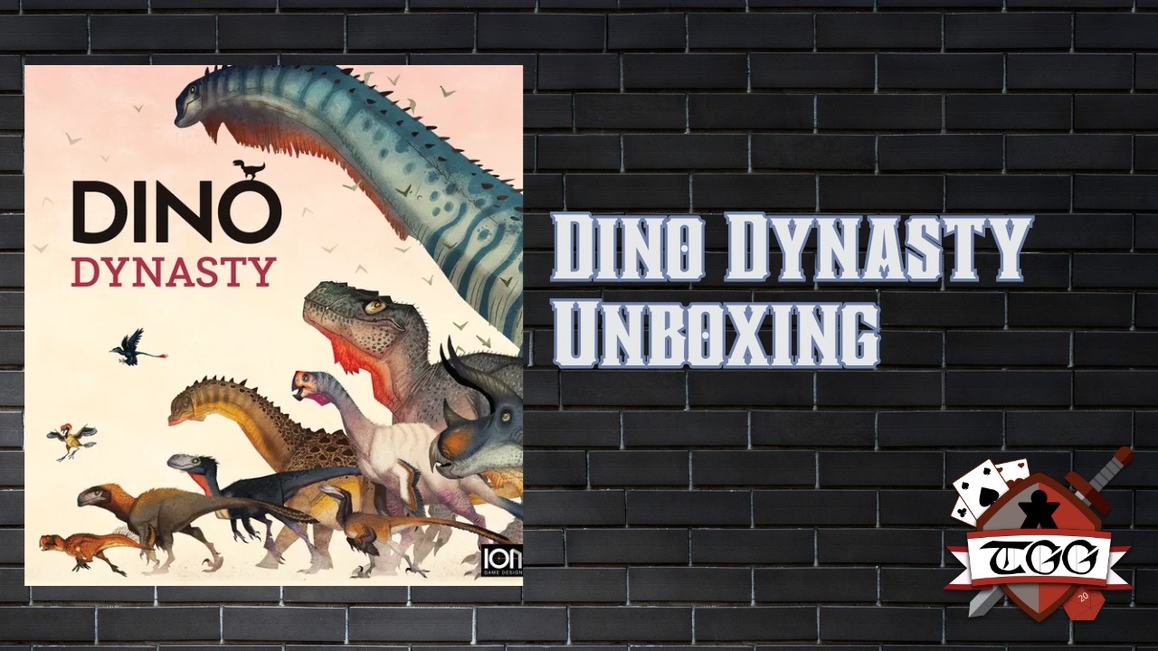 ダイナソーボードゲーム Dino Dynasty Board Game Unboxing | Components & First Look - YouTube