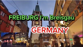 [4K] Freiburg im Breisgau, Germany | Night Walking City Tour 🇩🇪