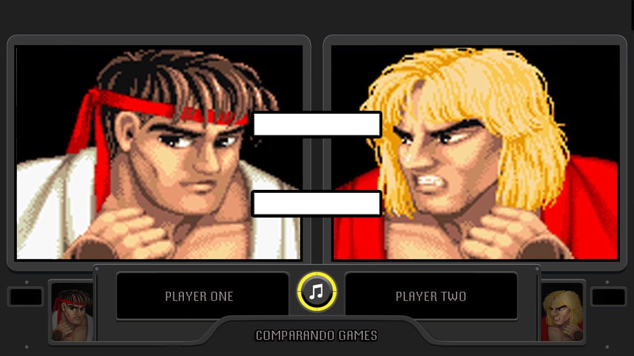 SNES Street Fighter II - Ryu vs Ken 