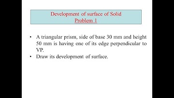 problem:1  triangular prism development of surface of solid