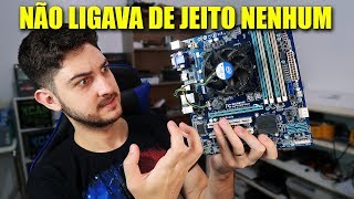 CONSERTANDO A PLACA MÃE DO MEU AMIGO, PROBLEMA BOBO!