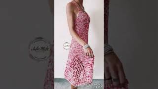 🌺 Summer sun midi dress knitting pattern 🌺  #knittingpatternsforladies  #knitpattern #handknitting