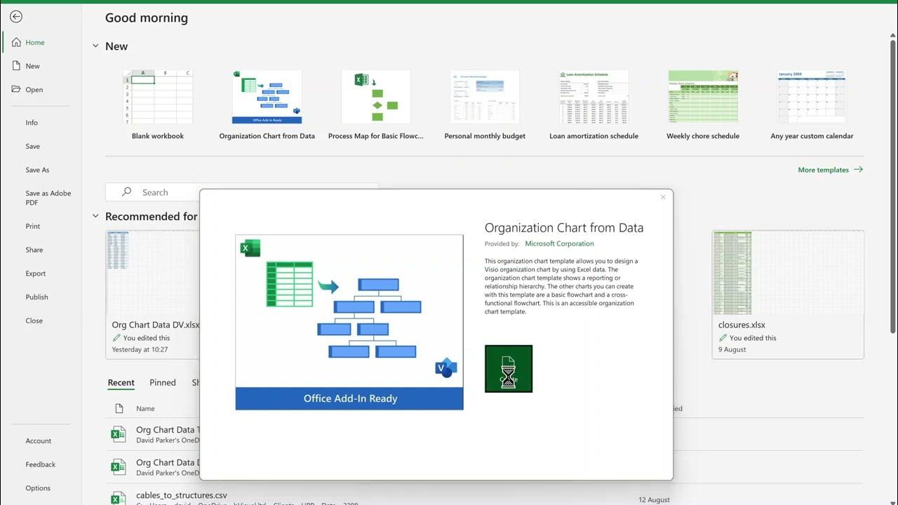 Changing the Source Table of Visio Data Visualizer in Excel - YouTube