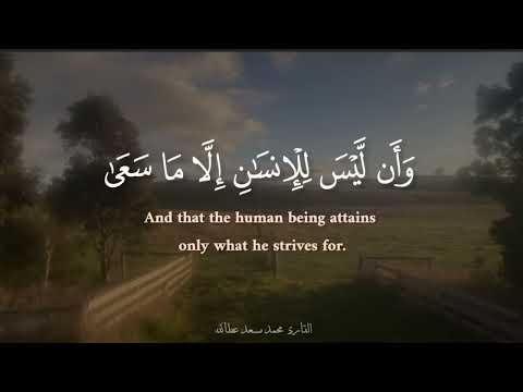 وان ليس للانسان الا ما سعي تلاوات هاديه للقارئ محمد مسعد عطالله