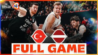 Turkey v Latvia | Basketball Full Game - #FIBAWC 2023 Qualifiers