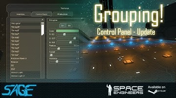 Space Engineers, UI Control Panel Grouping! (Update 01.029)