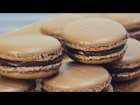 video Chocolate Macarons Recipe- French Macarons - B nh Macaron Socola, Worldwide Recipes Chocolate Macarons Recipe- French Macarons - B nh Macaron Socola