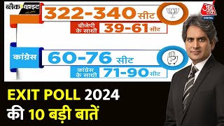 Black And White: EXIT POLL में NDA 400 पार करता हुआ दिख रहा | NDA Vs INDIA | Sudhir Chaudhary