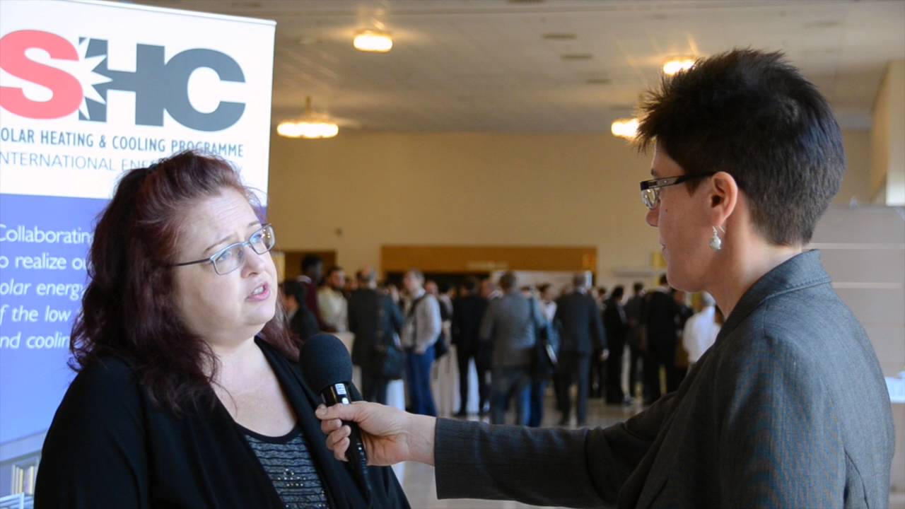 Sabine Putz at SHC 2015: Large Scale Solar Thermal Systems