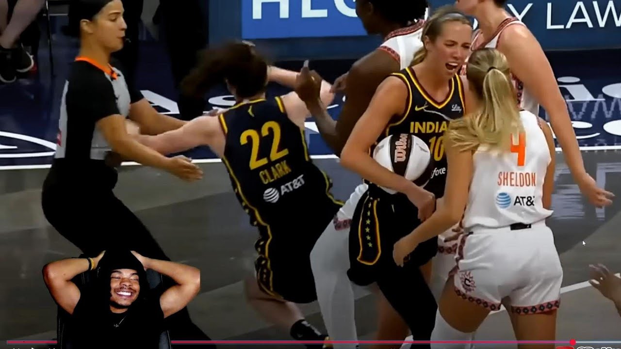 Caitlin Clark Got Into A Fight!!! FEVER vs SUN | WNBA Fight Reaction ...