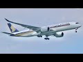(4K UHD) Evening Dawn Arrivals! - Singapore Changi Airport Planespotting