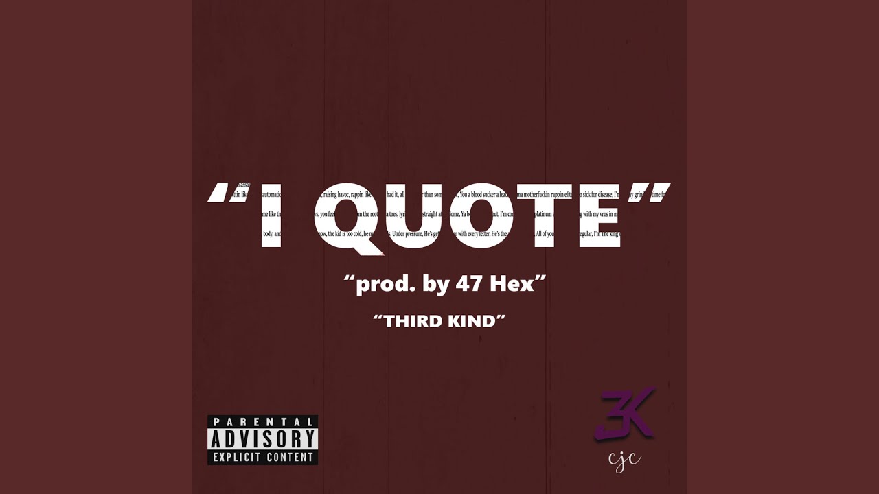 Watch I Quote on YouTube Watch I Quote on YouTube