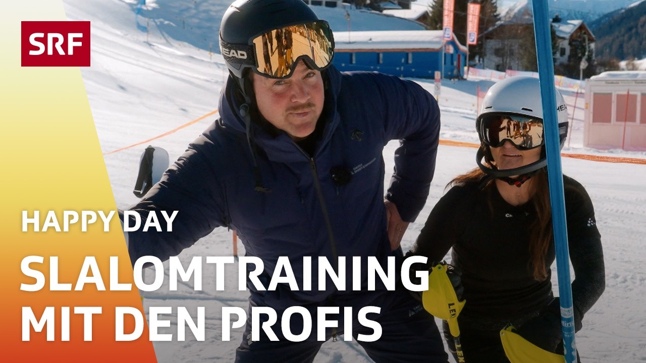 Any mit Marc Berthod zwischen den Slalomstangen | Happy Day | SRF