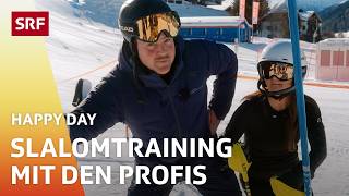 Any mit Marc Berthod zwischen den Slalomstangen | Happy Day | SRF