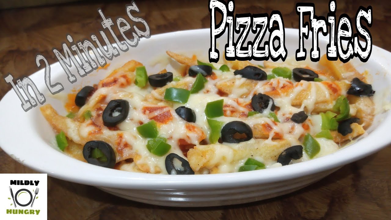 Pizza Fries Recipe In Microwave | Restaurant Style Pizza Fries In Just 2 Minutes |
