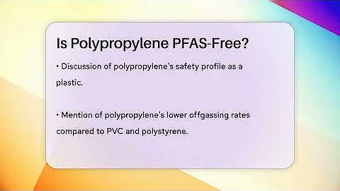 Is Polypropylene PFAS-Free? - Chemistry For Everyone
