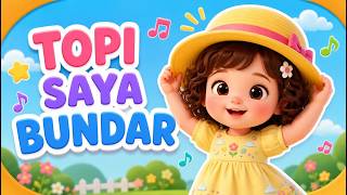 Topi Saya Bundar 🎩 | Lagu Anak Indonesia | Lagu Anak PAUD, TK & SD | Animasi & Lirik