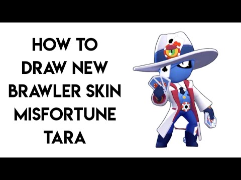 How To Draw New Brawler Skin Misfortune Tara Brawl Stars Step By Step Youtube - skins tara brawl stars