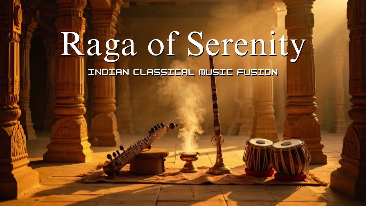 Indian Classical Music Fusion with Sitar, Sarod & Bansuri - Raga of Serenity 